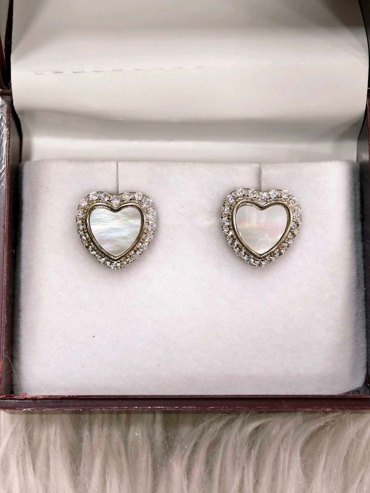 Heart Mother of Pearl Earrings