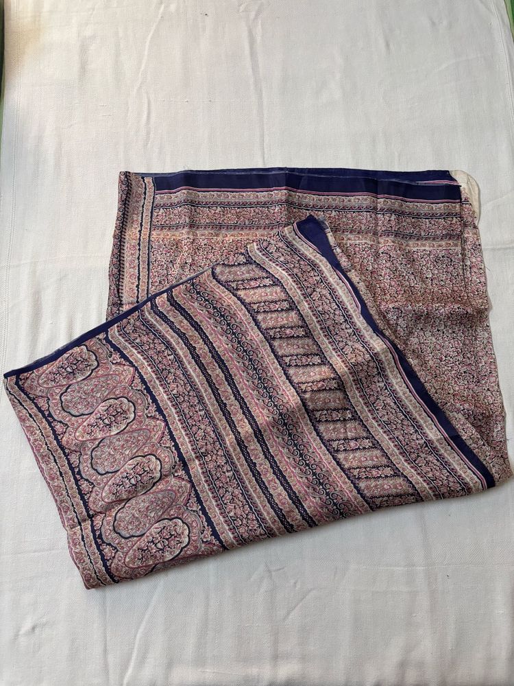 Silk Vintage Print Saree