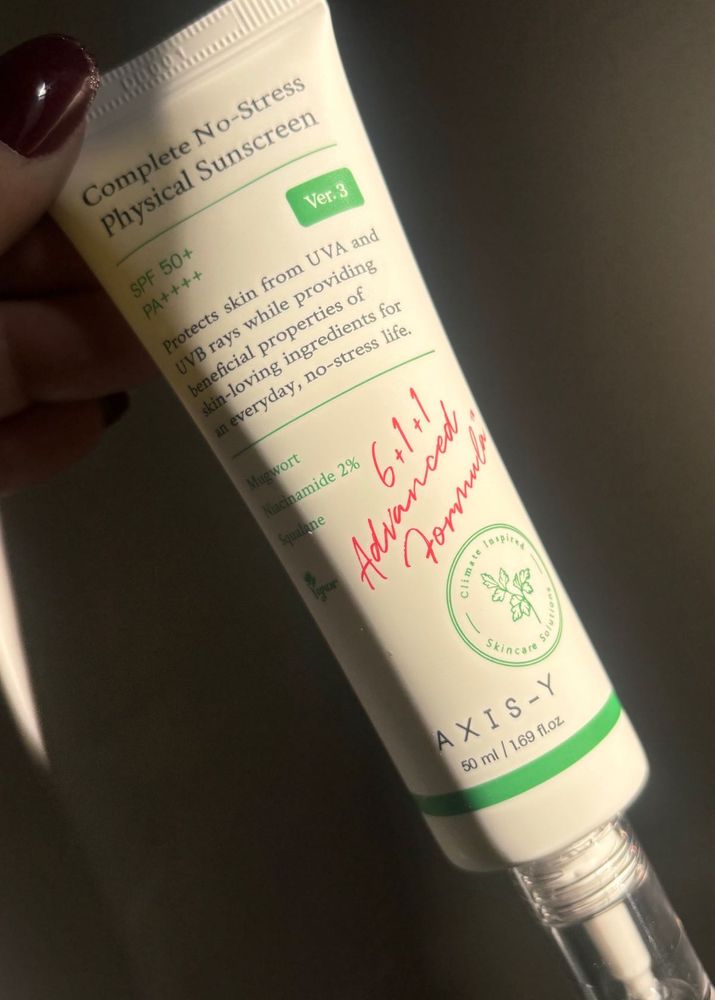 Axis y no stress physical sunscreen