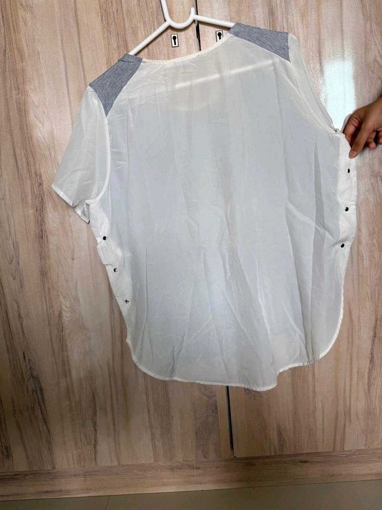 Stylish White Sheer Top