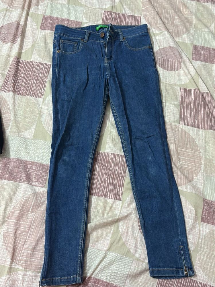 Women's Blue Skinny Fit Jeans