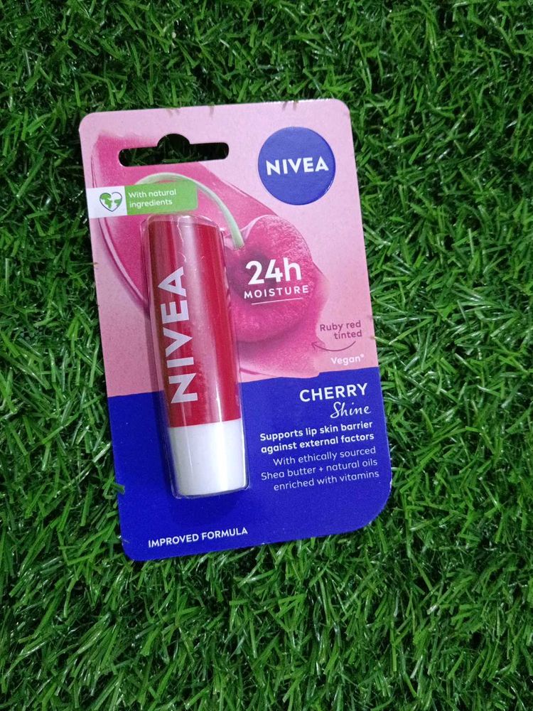 Nivea Cherry Shine Red Tinted Lip Balm