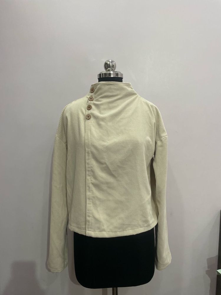 Elegant Button-Down Corduroy Jacket