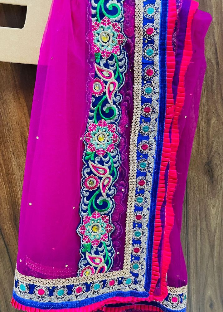 Gorgeous Blue and Yellow Lehenga – Lightly Used