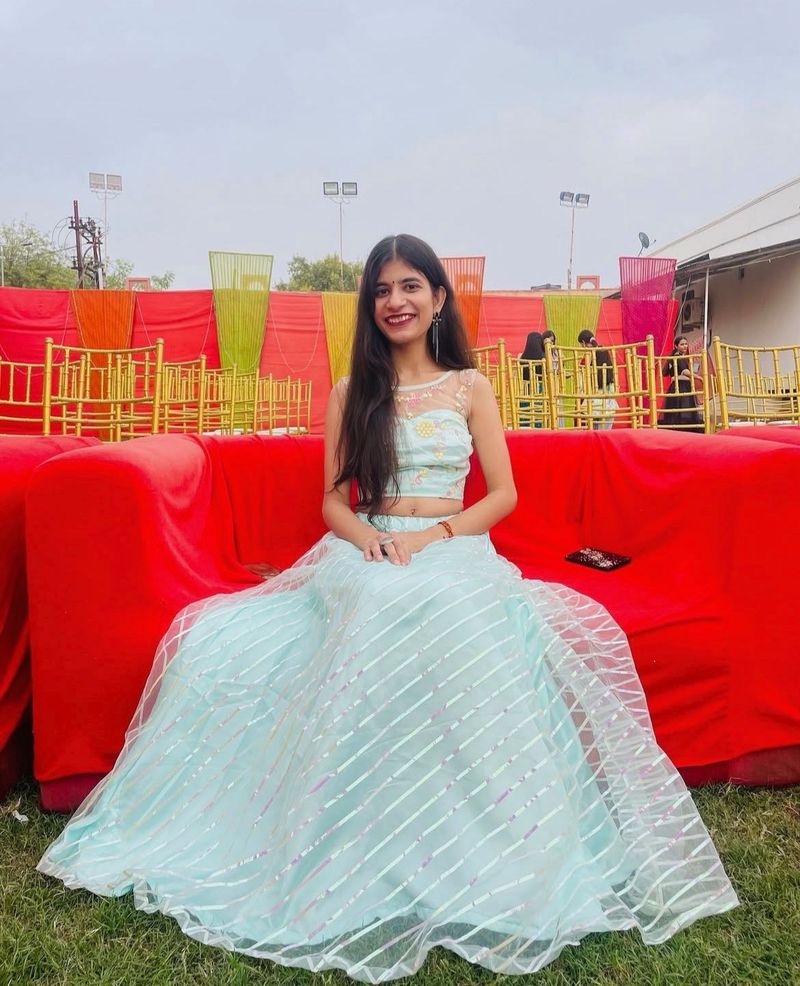 Elegant Blue Lehenga Choli Set