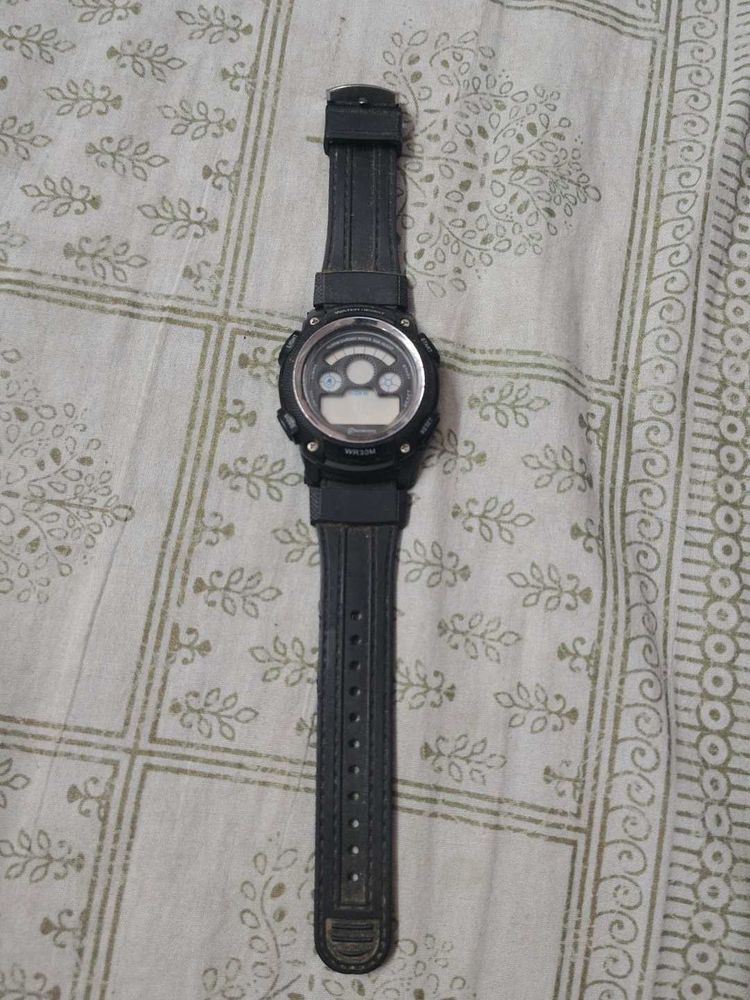 Black Digital Sports Watch