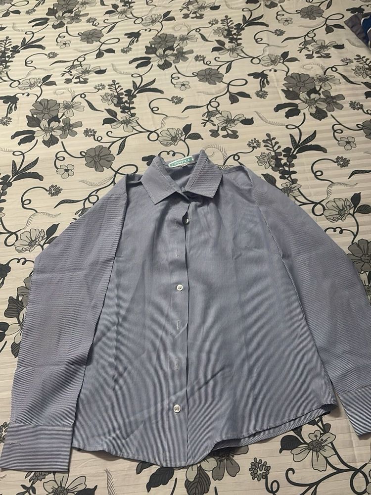 Classic Striped Button-Up Shirt