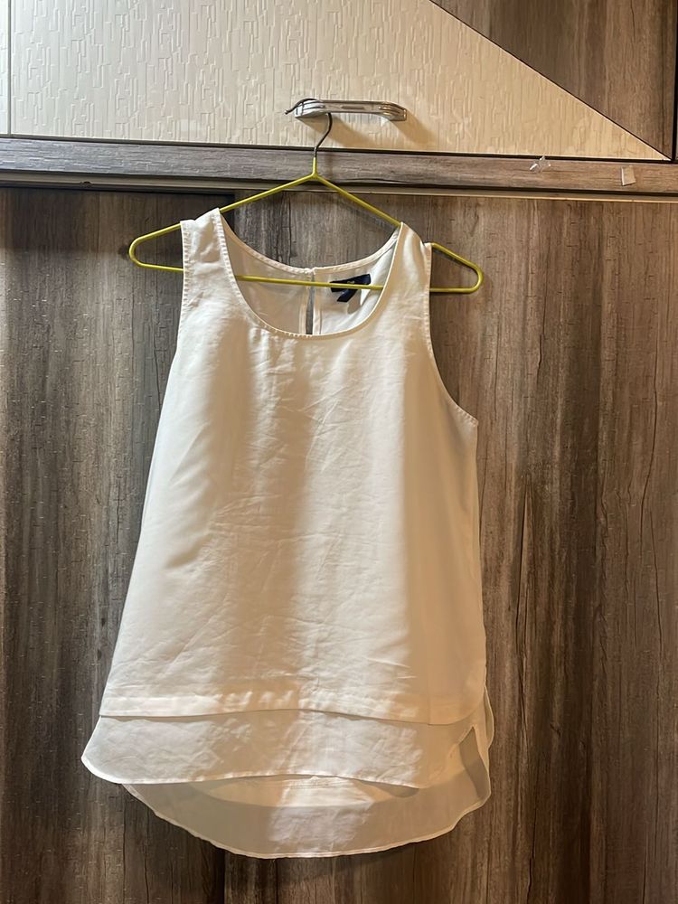 White Layered Tank Top