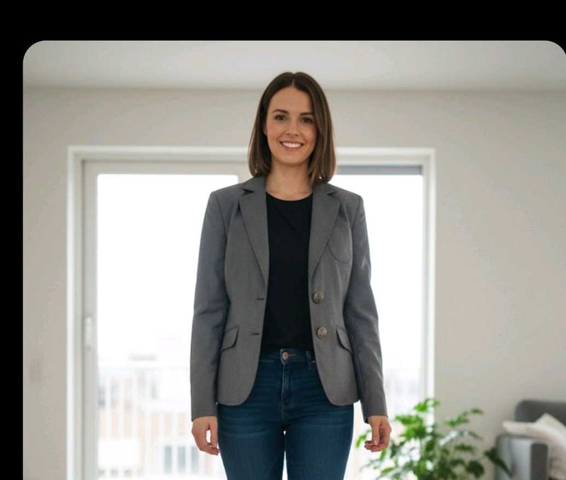 Grey Casual Blazer