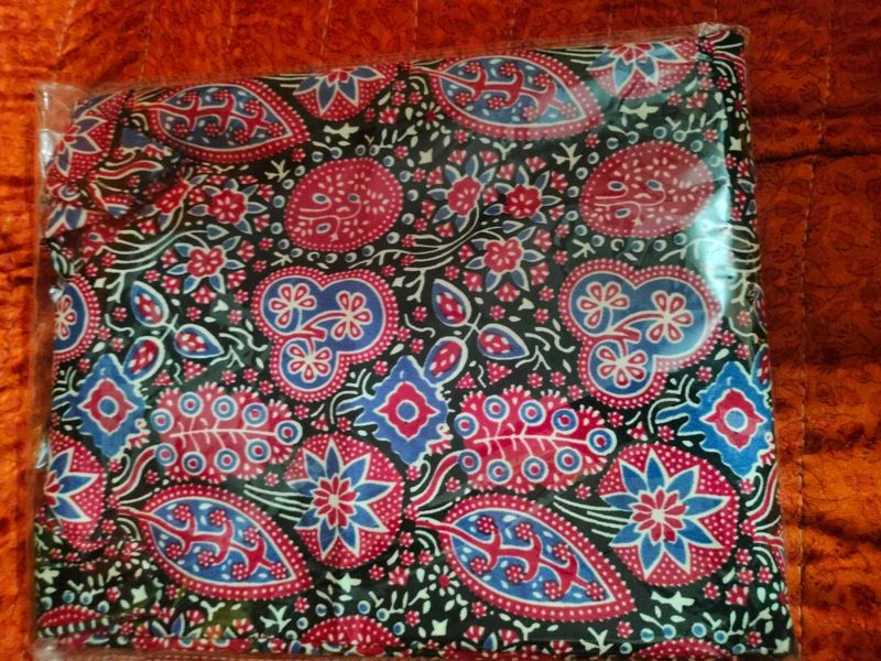 Vibrant Dress Material with Ethnic Print
