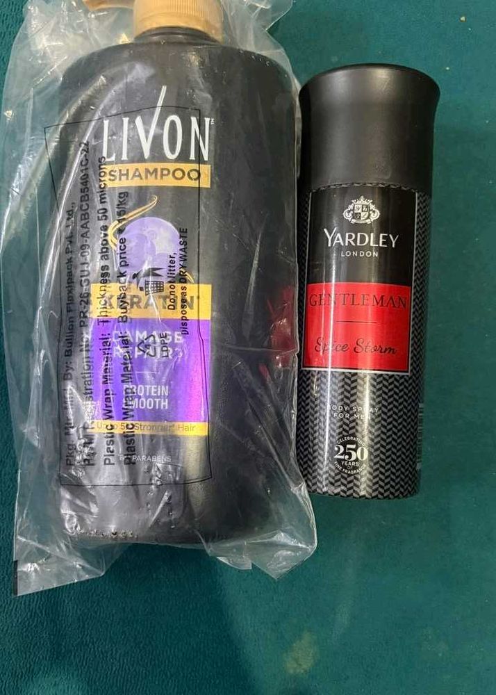 Livon Shampoo &amp; Yardley Gentleman Deodorant