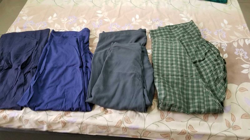 Navy Blue, ink blue , green and grey shalwars