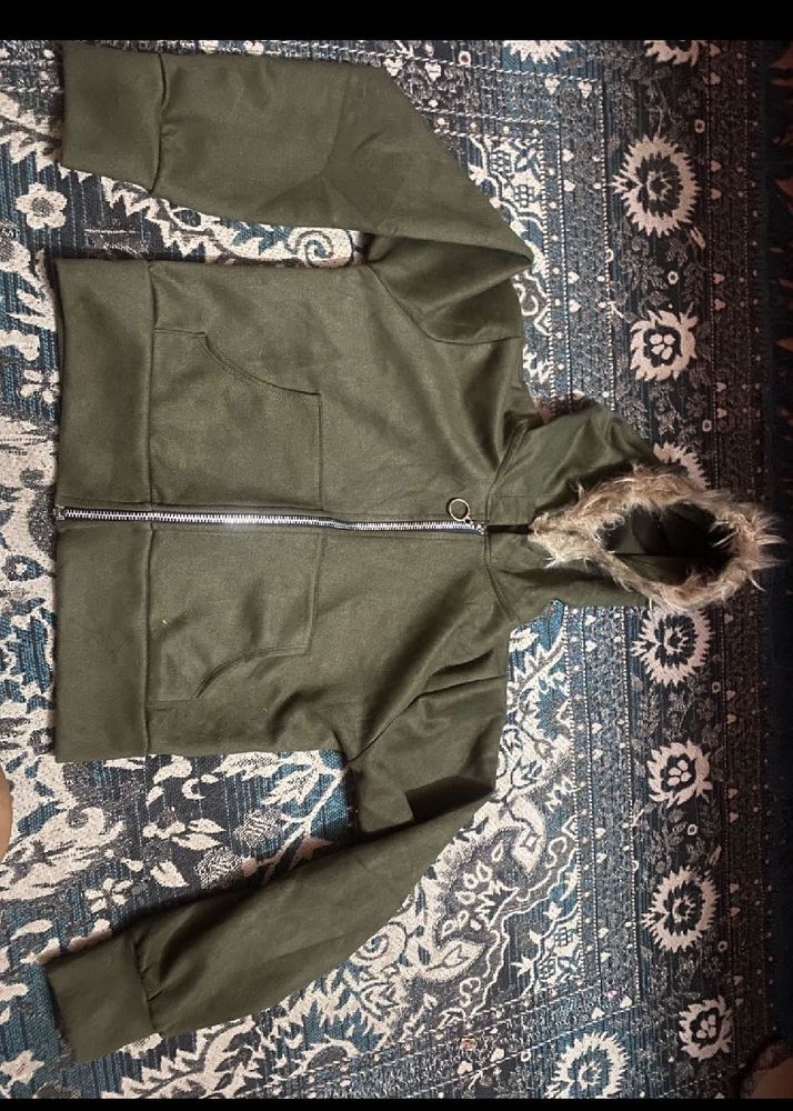 Cozy Faux Fur Trim Hoodie