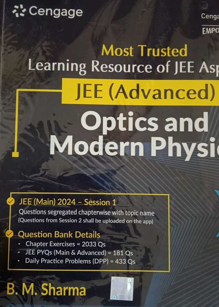 JEE Advanced Optics and Modern Physics Book
