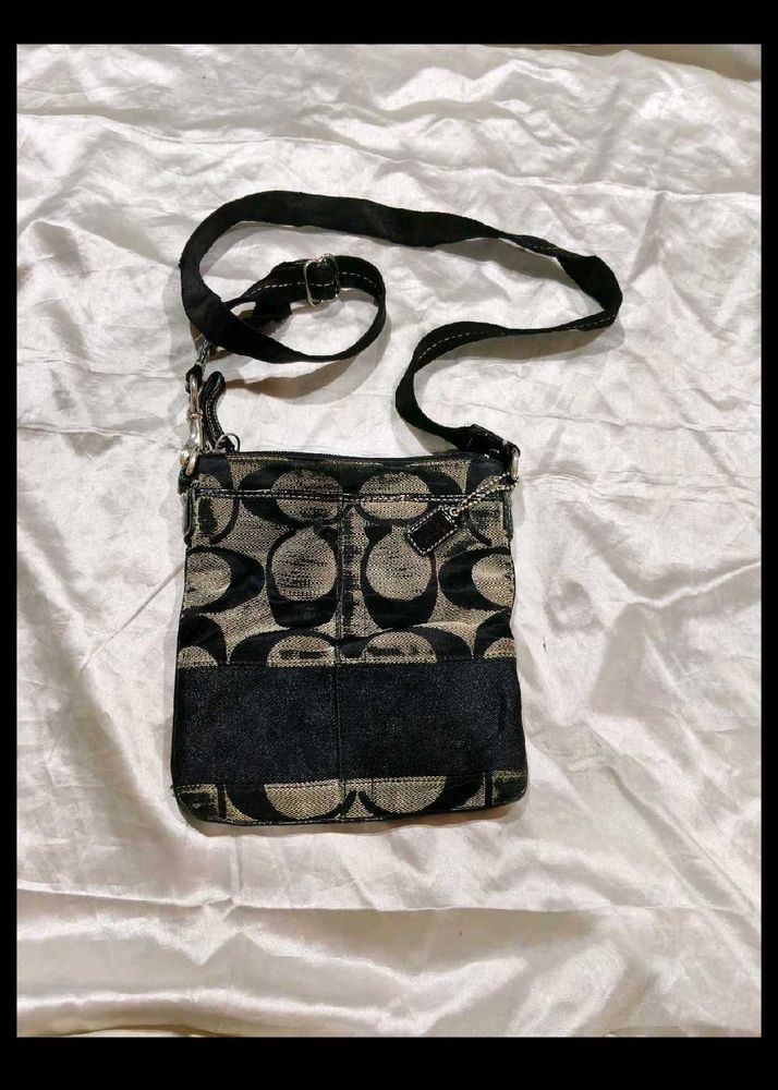 Coach Signature Pattern Crossbody Bag