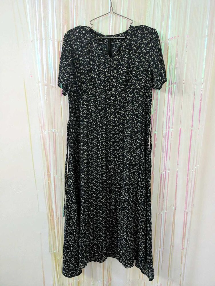 Chic Floral Print Midi Dress