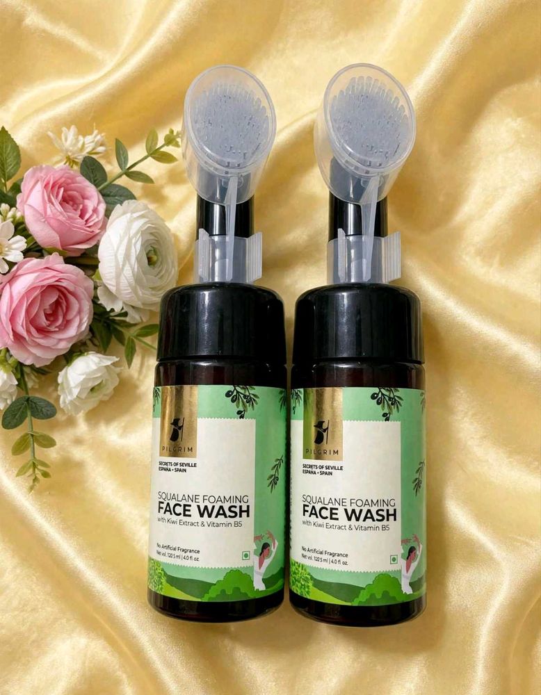 Pack of 2 Pilgrim Squalane Foaming Face Wash pac