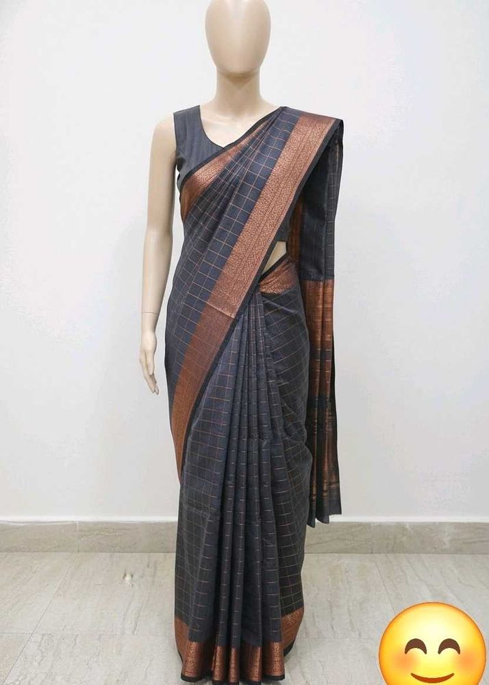 Elegant Checked Saree
