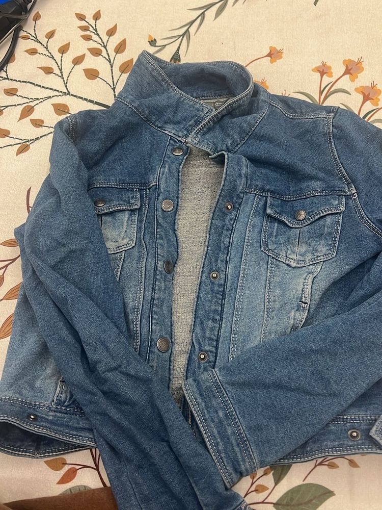 jeans crop style jacket