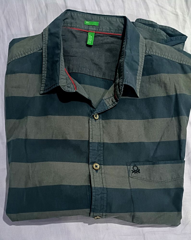 Branded Half Sleeves Men Shirt Slim Fit