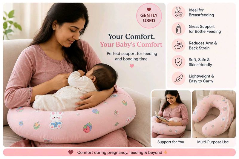 Maternity feeding Pillow - Pink Cute Print