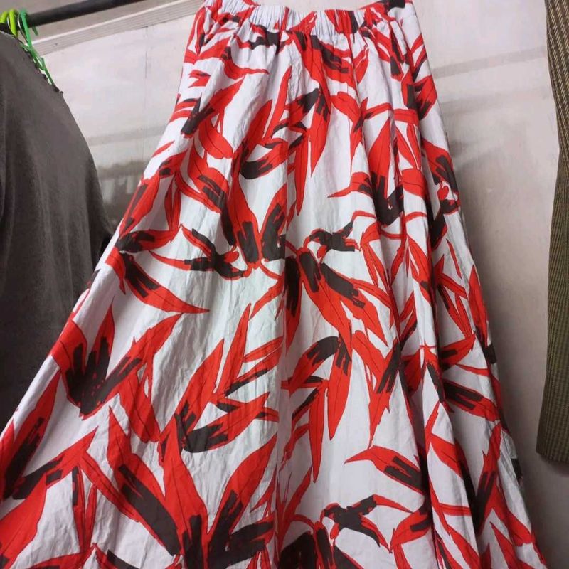 Floral Print Maxi Skirt