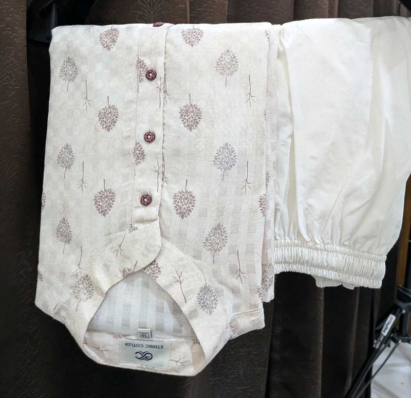 Men's Printed Kurta Set