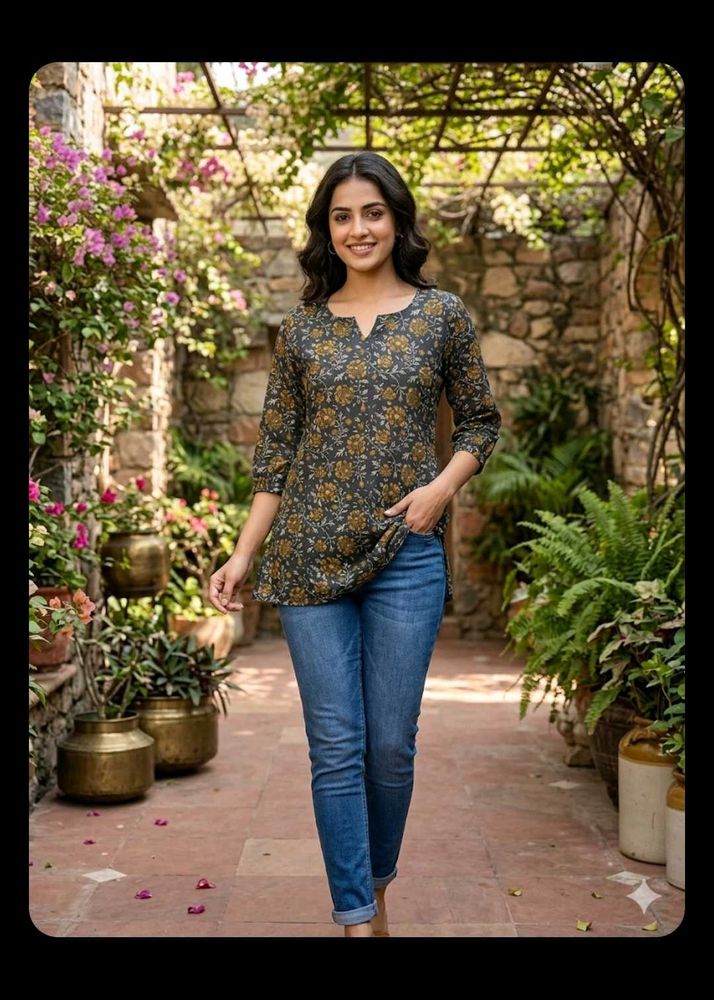 Floral Print Kurta for Women