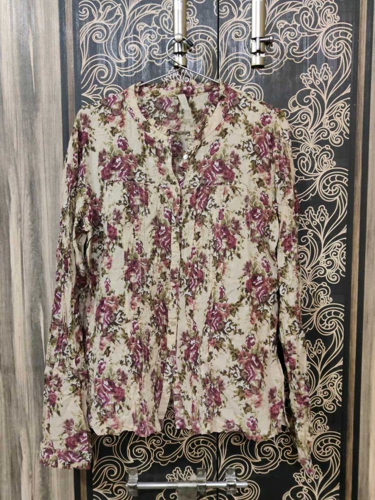floral cotton top