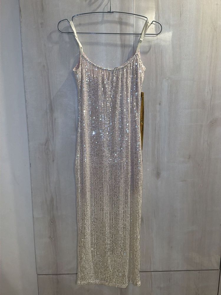 Sparkly Sequin Slip Dress