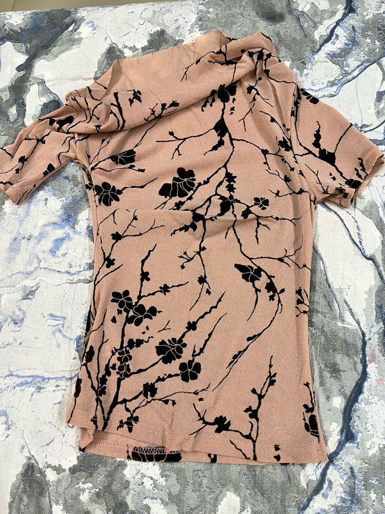 Chic Floral Print Top