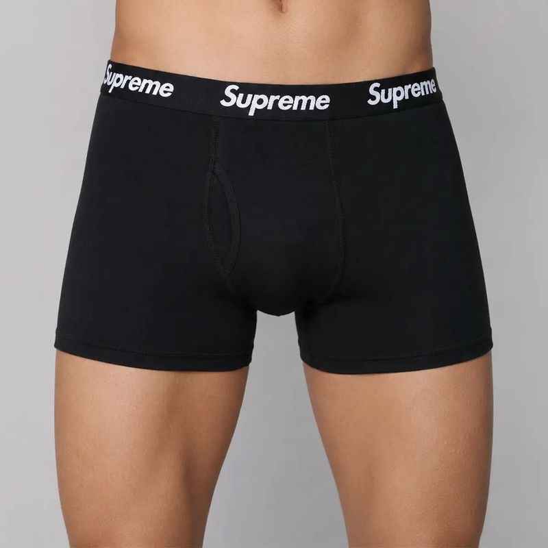 Supreme Black Boxer Briefs