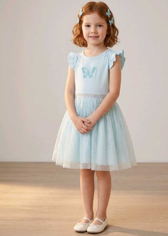 Sparkly Butterfly Tulle Dress