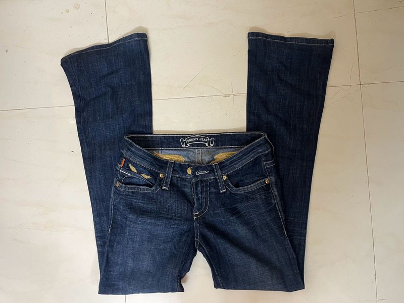 Womens Low rise vintage Flared Jeans