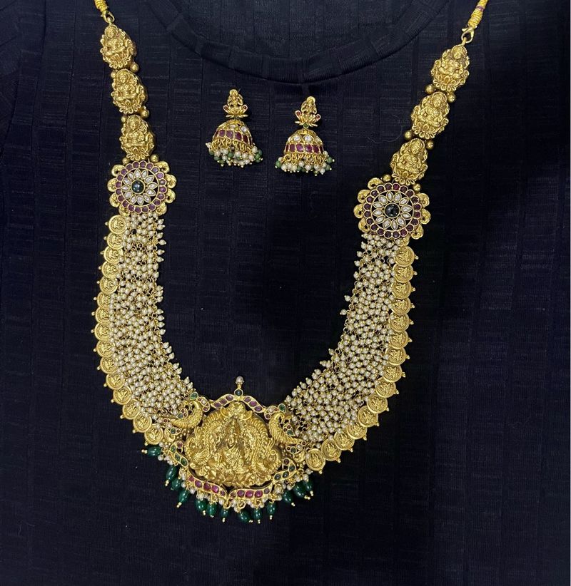 Exquisite Indian Traditional Long Necklace Set