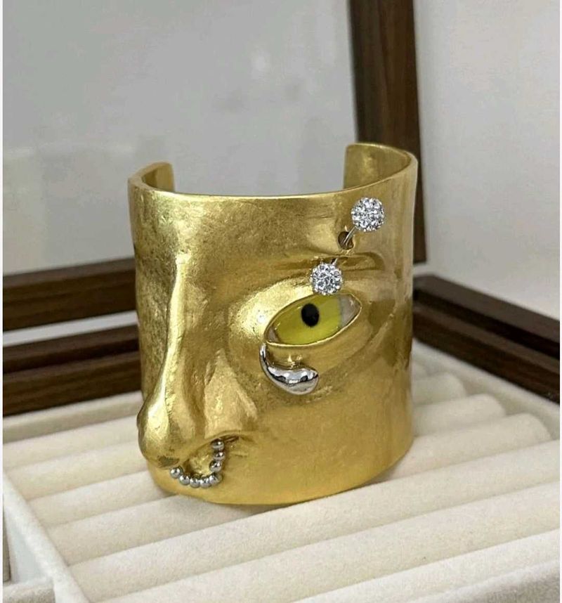 Unique Face Cuff Bracelet