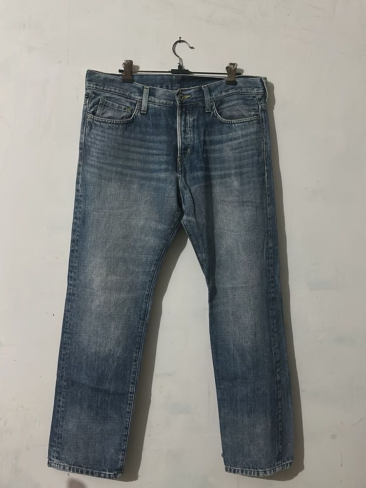 Men's Classic Blue Wash Denim Jeans