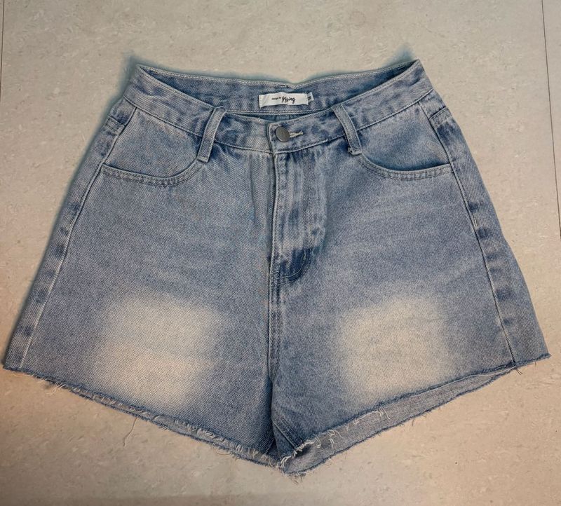 Light Wash Denim Shorts