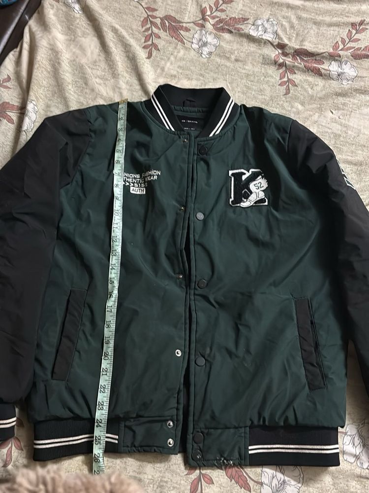 Varsity Style Bomber Jacket