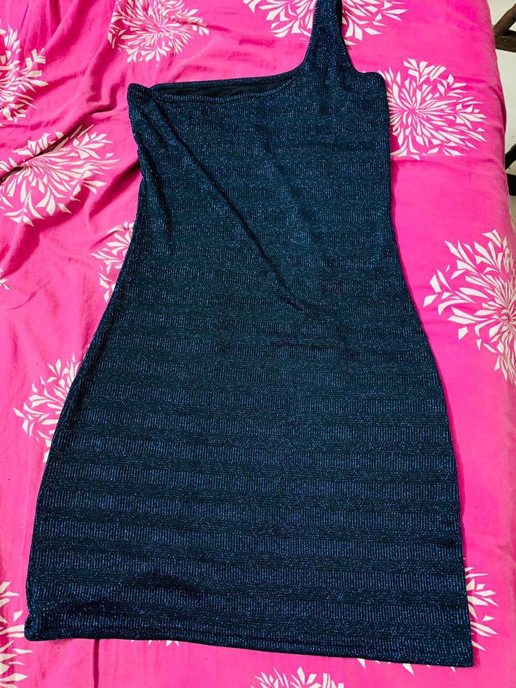 Sparkly Blue Mini Dress
