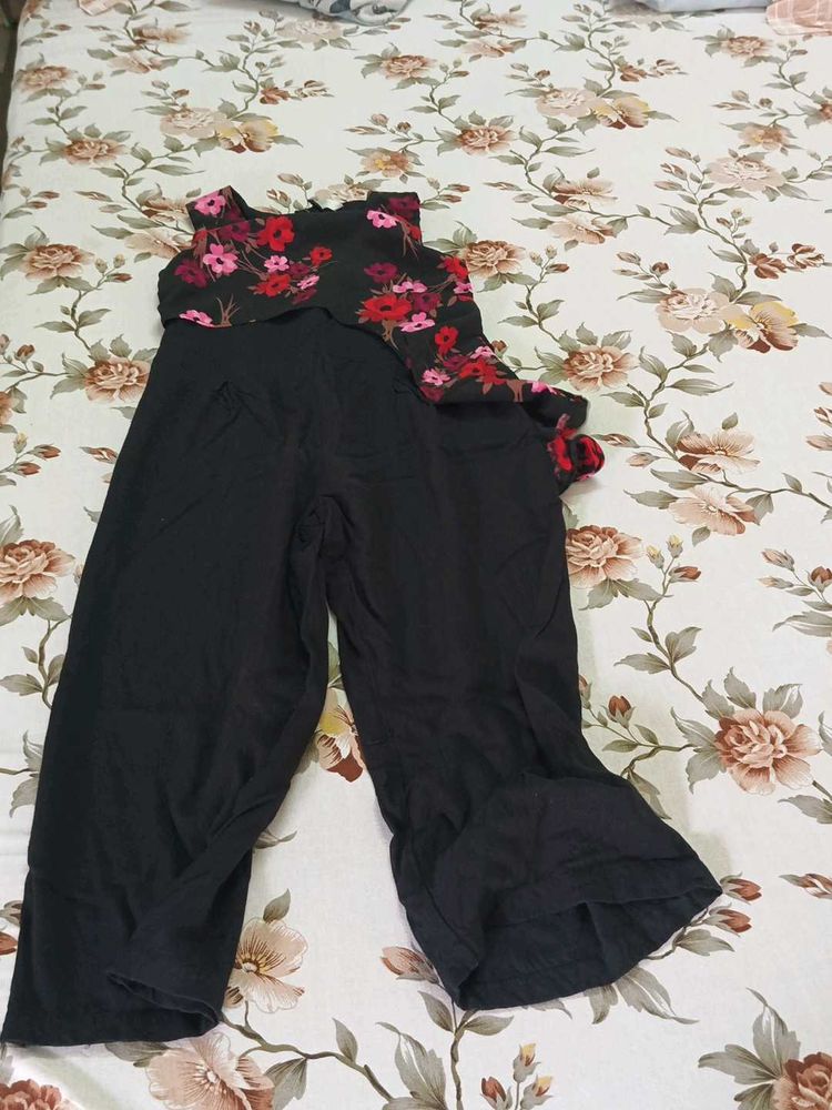 Floral Print kids Jumpsuit