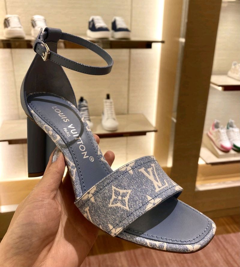 LV DENIM HEELS (Only In Cash)
