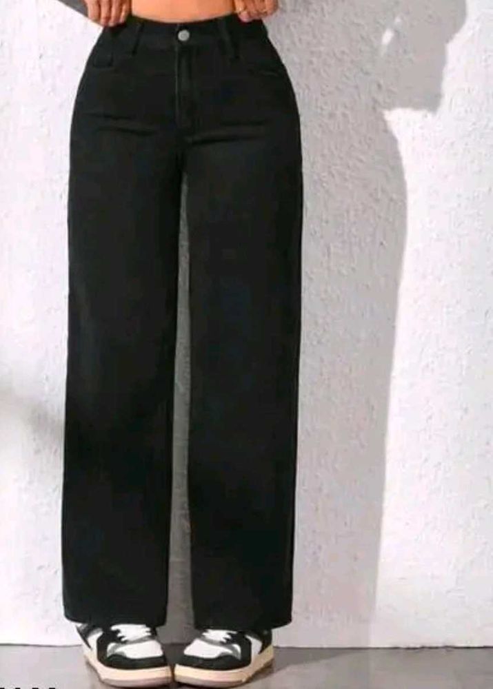 Black Wide Leg Jeans