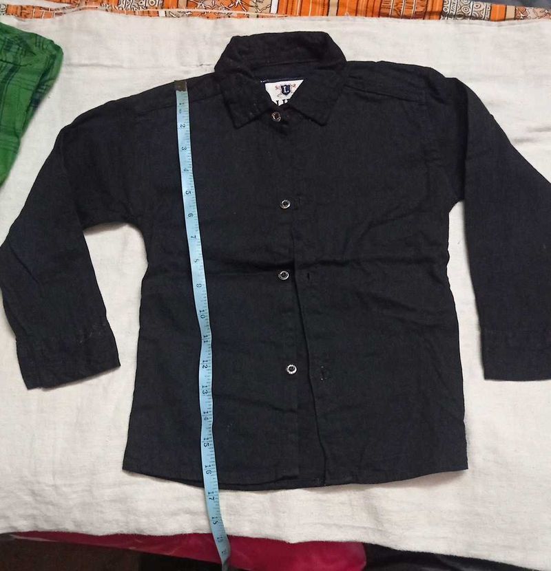 Black Button-Down Shirt