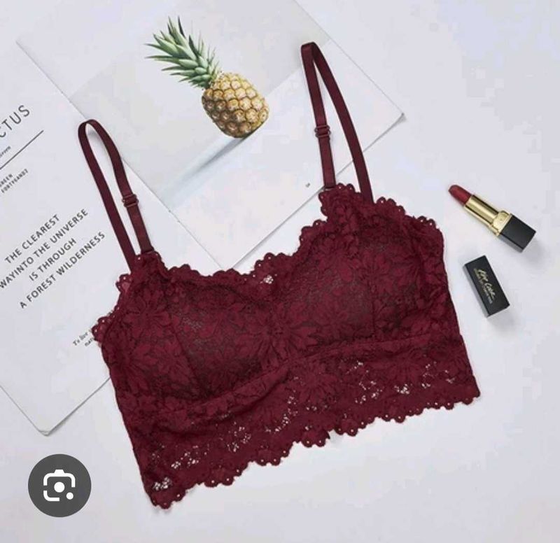 Burgundy Lace Cami Top