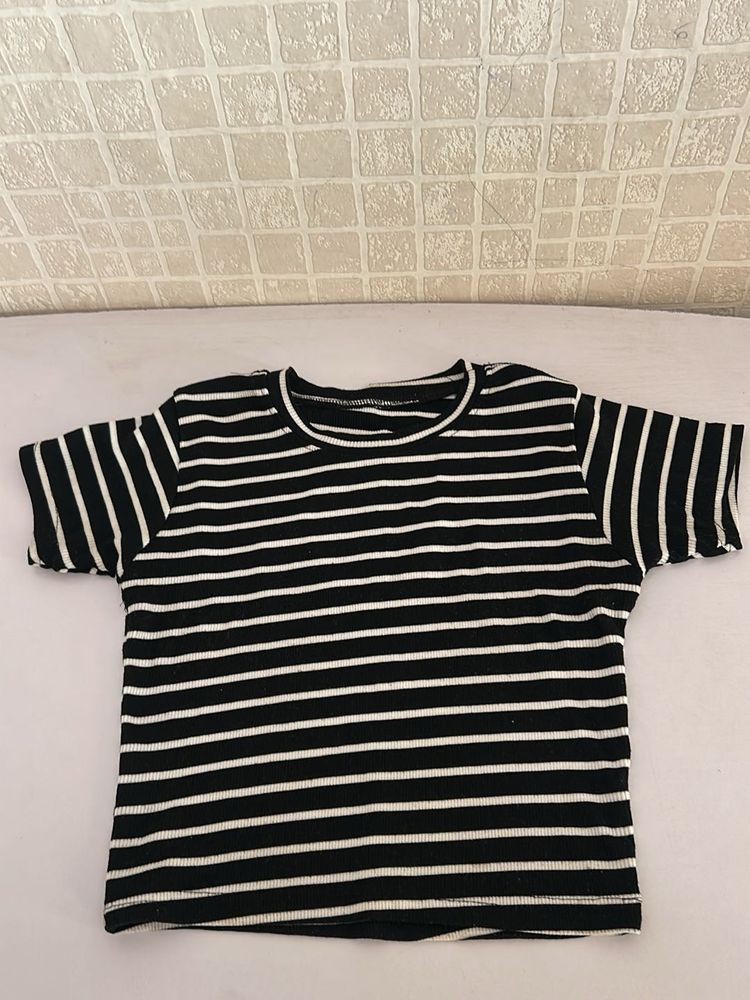 Striped Black and White T-Shirt