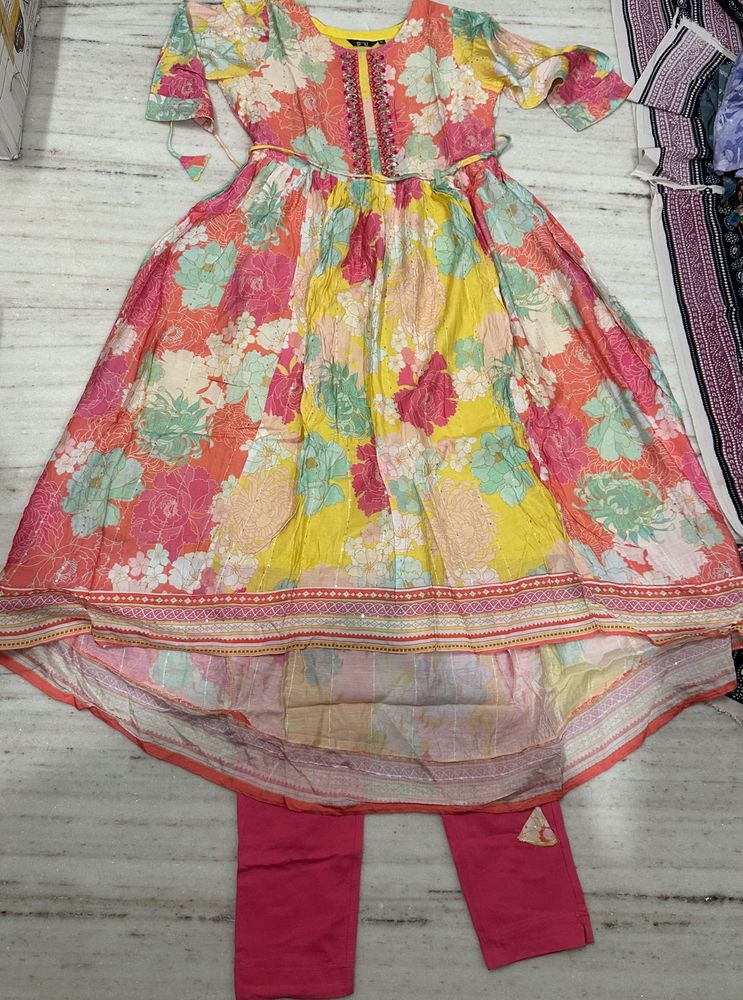 Vibrant Floral Kurta Set