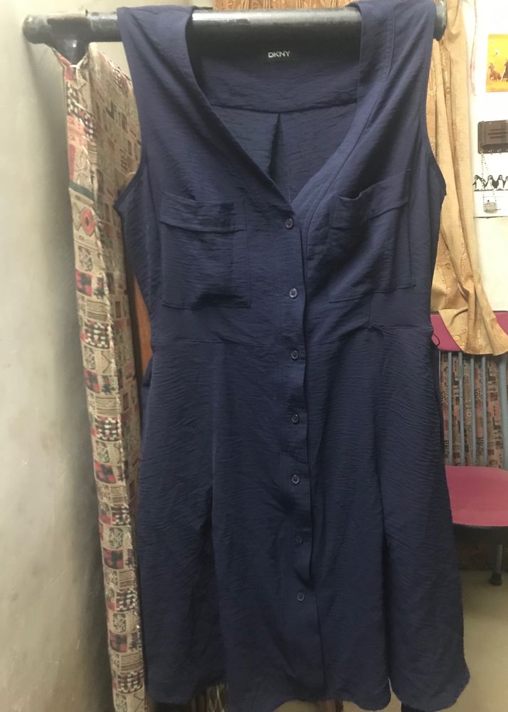 DKNY Woman Shirt Dark Blue Dress
