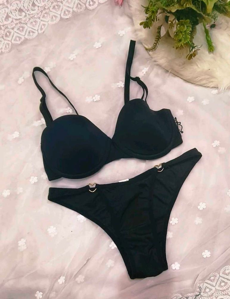 Black Bra &amp; Panty Set