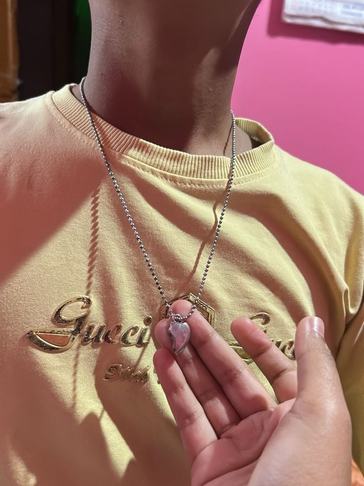 Heart Pendant Silver Necklace